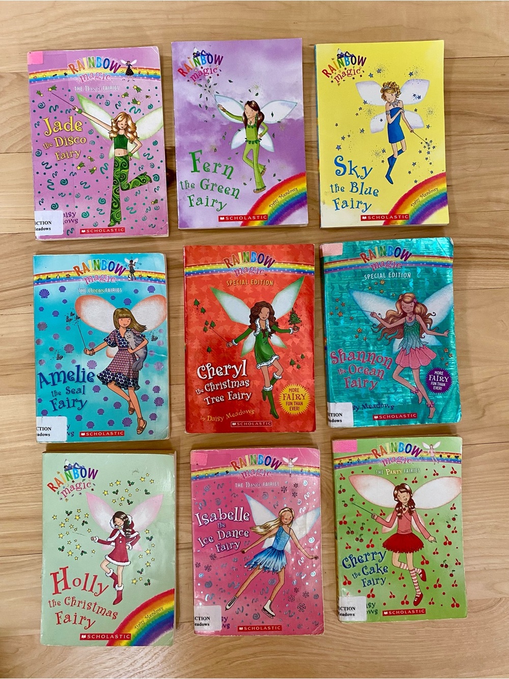 Rainbow Magic Books Series Lot of 9 Books Used